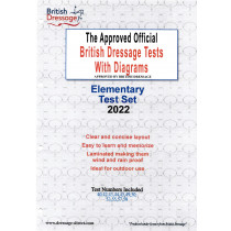 The 2022 Approved official British Dressage Elementary test set with diagrams