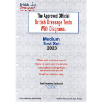 2023 British Dressage Medium Test Set with Diagrams