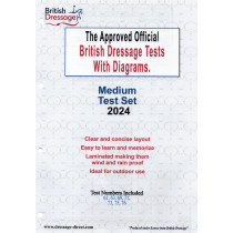 2024 British Dressage Medium Test Set with Diagrams