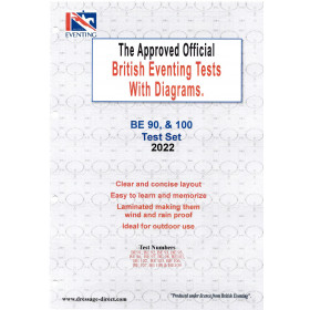 British Eventing 2022 BE 90 and 100 Dressage Test Set with Diagrams