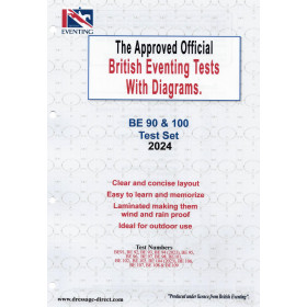 British Eventing 2024 BE 90 and 100 Dressage Test Set with Diagrams