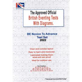 British Eventing BE 2023 Novice to Advanced Dressage Test Set with Diagrams