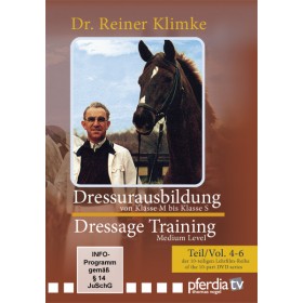 DVD Dressage Training 2: vols 4 to 6 From Medium to Advanced Level Dr. Reiner Klimke