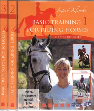 Ingrid Klimke 3 Volume DVD Set Basic Training for Riding Horses from Trot-Online